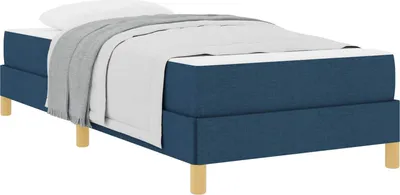 Immagine prodotto di Letto a molle con materasso Blu 90 x 190 cm Tessuto
