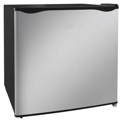 Productafbeelding van Zimilo Mini vriezer, 35 liter, vrijstaand, instelbare temperatuur van -14 tot -24 graden, omkeerbare deur, zilverkleurig, compact, geschikt voor appartement, kantoor