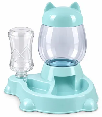 Immagine prodotto di Dispenser automatico di cibo e acqua per cani e gatti 2 in 1