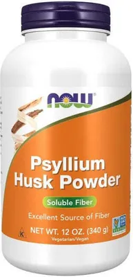 Produktbild von Psylliumschalen-Pulver 12 oz. (340 g) Now Foods