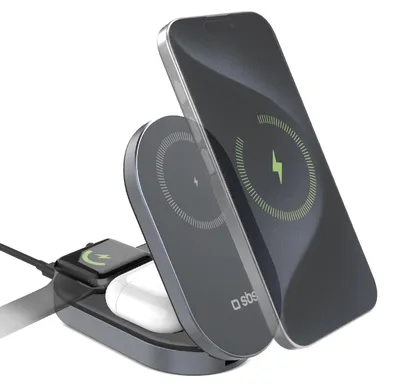 Immagine prodotto di SBS Caricatore Wireless Power Dock 3 In 1