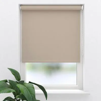 Produktbild von SOLUNA Verdunkelungsrollo D12 natural 115x190 cm inkl. Klemmträger