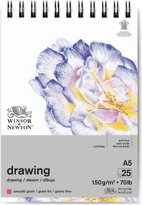 Immagine prodotto di Sketchbook Winsor & Newton Blocco da disegno liscio, A5 25 fogli
