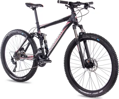 Produktbild von 27,5 Zoll Mountainbike CHRISSON HITTER FSF 30G SHIMANO Deore schwarz rot matt