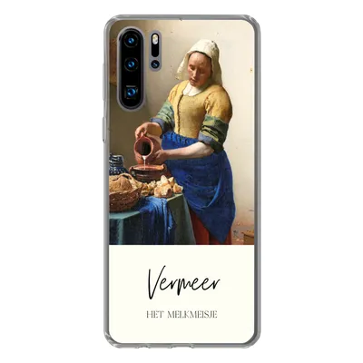 Produktbild von MuchoWow® Handyhülle Schutzhülle Hülle für Huawei P30 Pro Kunst - Milchmädchen - Vermeer Silikon Softcase Handy Hülle - Schutzdeckel