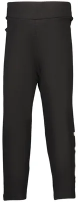 Zdjęcie produktu dla Stylowe legginsy uni dla dziewczynek: czarne z modnym nadrukiem