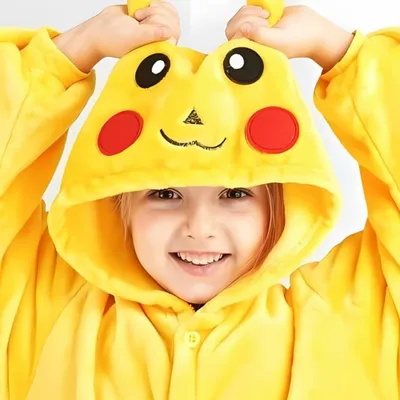 Produktbild von Onesie Kigurumi Pyjama Kostüm für Kinder Pokemon Pikachu 128