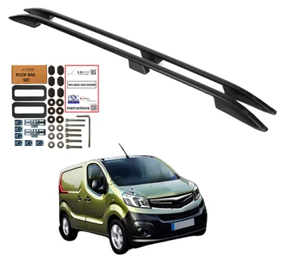 Obrázek produktu pro Střešní nosiče OPEL VIVARO RENAULT TRAFIC FIAT TALENTO 2014- KRÁTKÉ ČERNÉ