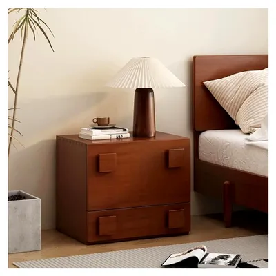 Produktbild von Kommode mit Schubladen, Nachttisch aus Holz für Küche, Büro, Flur und Schlafzimmer (1 Stück)