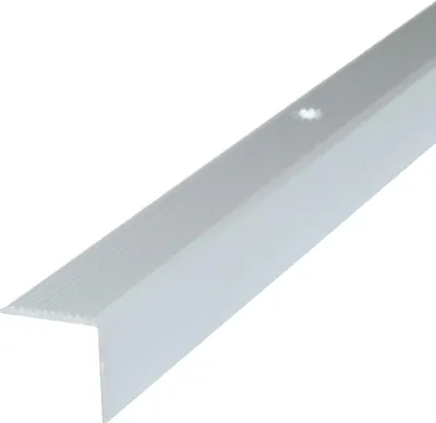 Produktbild von Dalsys Treppenkantenprofil Aluminium 200cm x 30mm x 30mm Bodenprofil für Treppenwinkel zum Schrauben Silber
