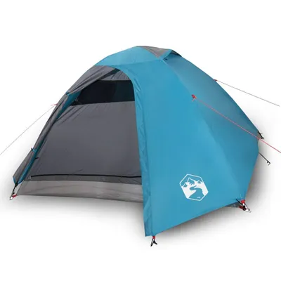 Image de vidaXL Tente de camping dôme 4 personnes bleue étanche à l'eau