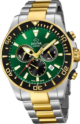 Produktbild von Jaguar Edelstahl Herren Uhr Chronograph Sport silber gold Executive D2UJ862/3