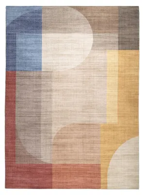 Image de Volero - Tapis d'extérieur abstrait - Formes Groovy Multicolore - 230x330cm