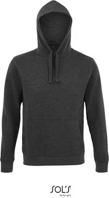 Produktbild von SOLs 02991 | Uni Spencer Hoody / Kapuzenpullover - Farbe: Charcoal Melange - Größe: 3XL