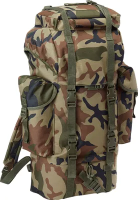 Image de Brandit BD8003 | Nylon Military Backpack One Size - Couleur : Olive Camo - Taille : One Size