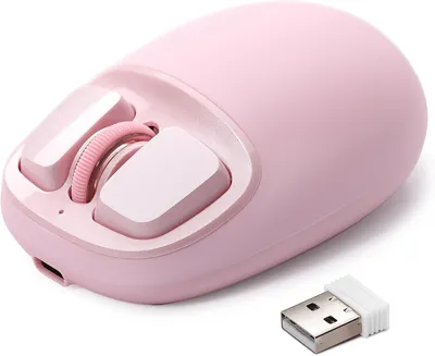 Obrázok produktu pre Bezdrôtová myš, Tri-Mode 2,4 GHz/USB-C/Bluetooth myš, optické snímanie 4800 DPI, 6 nastaviteľných úrovní, prispôsobiteľná myš pre notebook/PC/Mac/iPad