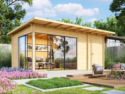 Produktbild von Fjordholz Gartenhaus Modell Starla 70 B Premium