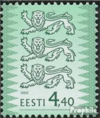 Produktbild von Briefmarken Estland 2002 Mi 376III (kompl.Ausg.) postfrisch Wappenlöwen