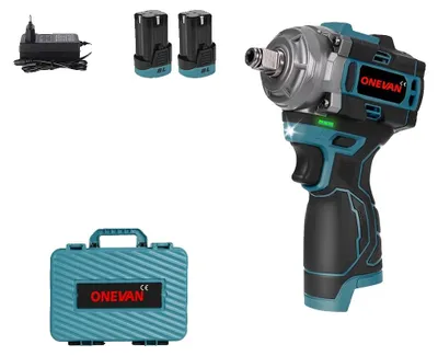 Produktbild von Schlagschrauber, 500 N.M Drehmoment, bürstenloser Motor, 2 Batterien SetB, EU-c