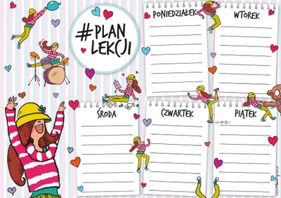 Immagine prodotto di Plan lekcji Dziewczyna A5