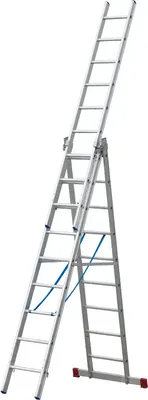 Produktbild von Goldpunkt Mehrzweckleiter 3-tlg. Mod. 300 - Sprossenanzahl: 3 x 9