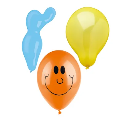 Produktbild von Papstar Luftballons 3 farbig verschieden sortierte Formen 150 Stück