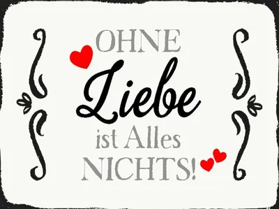 Produktbild von vianmo Holzschild 30x40 cm ohne Liebe ist Alles nichts Herz