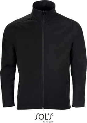 Image de SOLs 01195 | Mens Softshell Zip Jacket Race - Couleur : Black - Taille : M