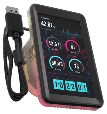 Image de Module d'écran LCD de 5 pouces CORSAIR iCUE LINK – Noir