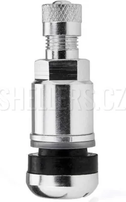 Immagine prodotto di 4 valvole per pneumatici in alluminio Aluventil X1 Silver Edition, diametro 11,3 mm, valvole metalliche color argento