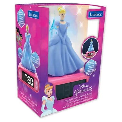 Produktbild von Lexibook Budík s nočním 3D světlem Disney Princezna Popelka