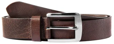 Produktbild von Leonardo Verrelli Uni Gürtel LV0148 hochwertiges Echt Leder dunkelbraun , 90 cm - 140 cm (Bundweite)