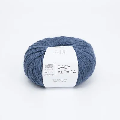 Produktbild von Weiches Baby Alpaka Garn Blau, 100% Alpakawolle, Ideal für Strickprojekte