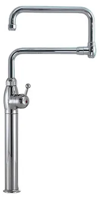 Produktbild von PREMIUM Knebel-Mischbatterie mit Doppel Schwenkhahn 1/2 Zoll Wasseranschluß