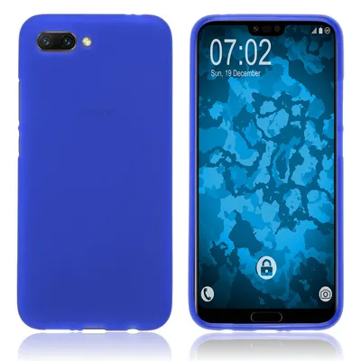 Produktbild von PhoneNatic Case kompatibel mit Huawei Honor 10 - blau Silikon Hülle matt Cover