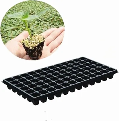 Produktbild von 10 Stück 50 Stück Zellen Sämling Tabletts Samen Starter Kit Wiederverwendbare Samen Starter Tray Kunststoff Gartenarbeit Keimschale mit Abflusslöchern Kindergarten Töpfe Mini Anzucht für Samen Anbau