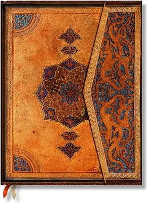 Obrázek produktu pro Paperblanks | Safavid | Safavid Binding Art | Hardcover | Midi | Lined | Wrap Closure | 144 Pg | 120 GSM