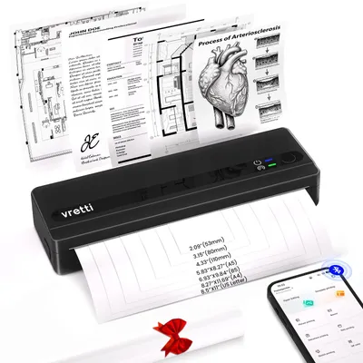 Immagine prodotto di Stampante mobile A4 per uso portatile, stampante termica A4 senza inchiostro