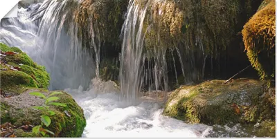 Produktbild von ARTland Poster Wasserfall Größe: 100x50 cm