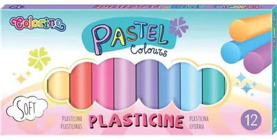 Obrázek produktu pro Modelovací hmota Colorino PASTEL 12 barev