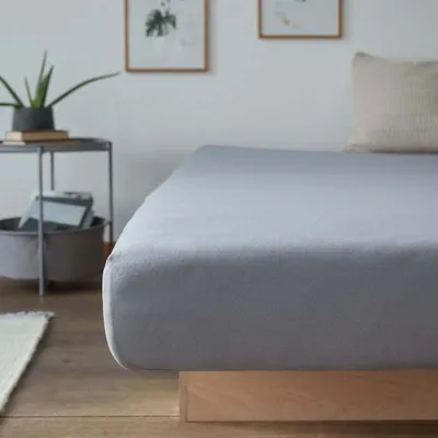 Zdjęcie produktu dla Prześcieradło Lumaland Comfort jersey 100% bawełna 160g/m² 180 x 200 cm - 200 x 200 cm Frost grey