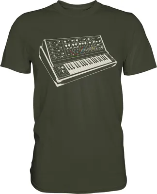 Produktbild von Modular Synthesizer Analog Retro Elektro Musik T-Shirt – Urban Khaki / XXL