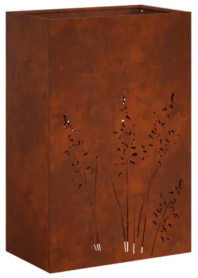 Obrázek produktu pro vidaXL Venkovní květináč s rustikálním vzhledem, 50 x 30 x 75 cm, vyrobený z odolné oceli