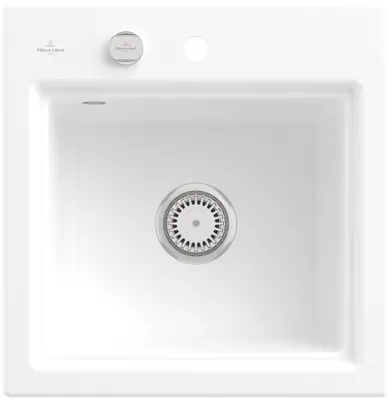 Produktbild von Villeroy & Boch Keramikspüle 335A02RW, Subway Style 50 S Einbauspüle - inkl.