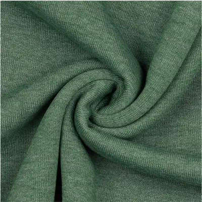 0,5m melierter Sweat-Stoff Meterware Oeko-Tex Sweatstoff Sweat hellgruen