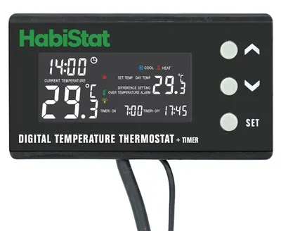 Productafbeelding van HabiStat Digitale temperatuur thermostaat timer 600 Watt voor terrarium en aquarium