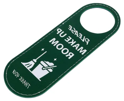 Produktbild von Türschild aus Kunstleder mit benutzerfreundlichem Design für Gästehäuser und Unterkünfte