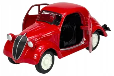 Immagine prodotto di Welly, modello in metallo "Old Timer", Fiat 500 Topolino del 1936, colore rosso, scala 1:34, confezione: scatola, codice prodotto: 43852