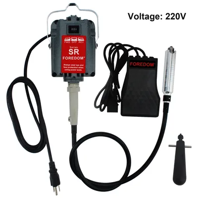 Obrázok produktu pre Elektrická brúska s ohybným hriadeľom, výkon 230 W, otáčky 0-18000 ot/min, 220 V
