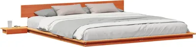 Obrázek produktu pro vidaXL Rám postele hnědý 200 x 200 cm dřevo